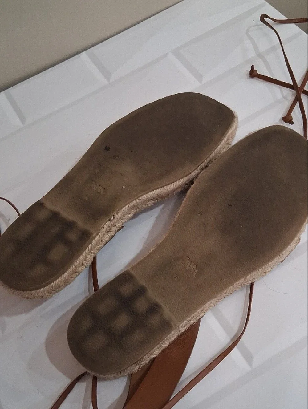 Zara tan leather